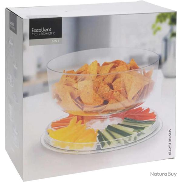 Plateau de service avec couvercle �30,5cm H20cm 890g