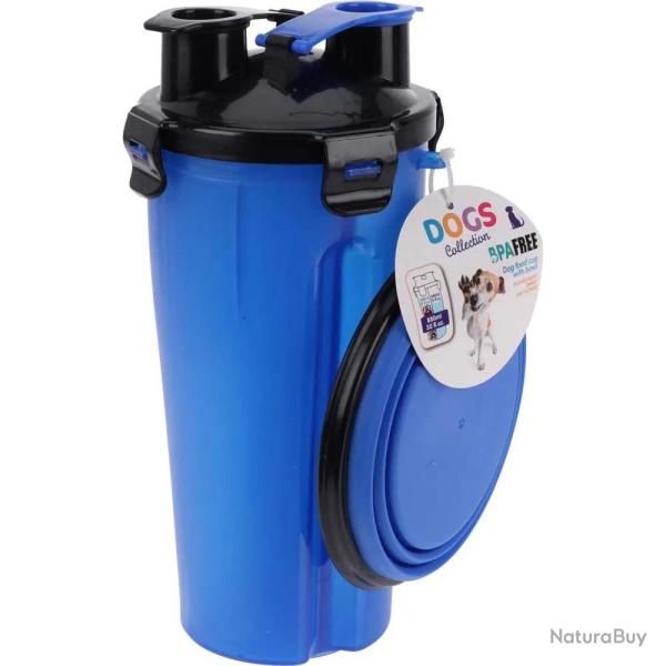 Gobelet chien polypropyl�ne 120x120x230mm tasse + bol assorti