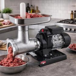 Hachoir &agrave; viande &eacute;lectrique 1200 Watts Reber&reg; n&deg; 32 professionnel avec marche arri&egrave;re