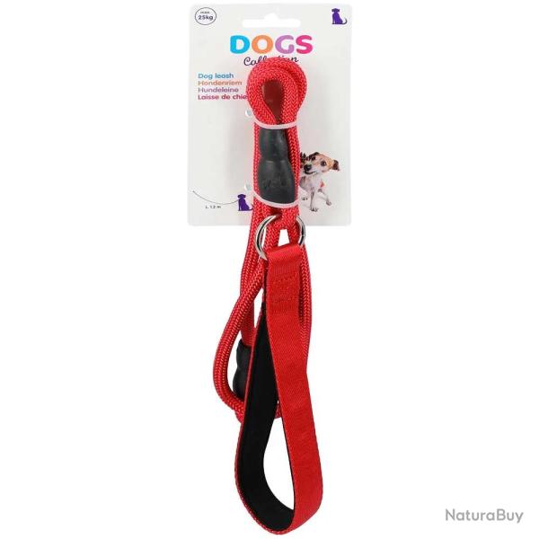 Laisse chien polyester 120 cm - robuste et pratique