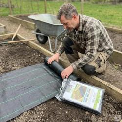 B&acirc;che anti-mauvaises herbes 1x10m poly&eacute;thyl&egrave;ne 100g/m&sup2;