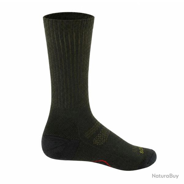 Chaussettes m�rino anti-tiques kaki 65% laine SILTAX AG+ 39 / 42