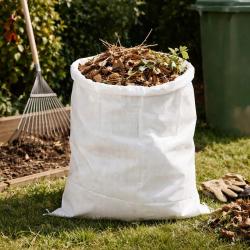 Sac &agrave; d&eacute;chets jardin 60x80cm ficelle fermeture - Lot 4 pi&egrave;ces