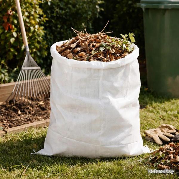 Sac � d�chets jardin 60x80cm ficelle fermeture - Lot 4 pi�ces