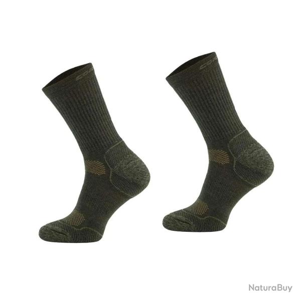 Chaussettes m�rino performances kaki 50% laine - Multimati�re 43 / 46