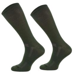 Chaussettes m&eacute;rino kaki 40% laine 40% acrylique 15% polyamide 43 / 46