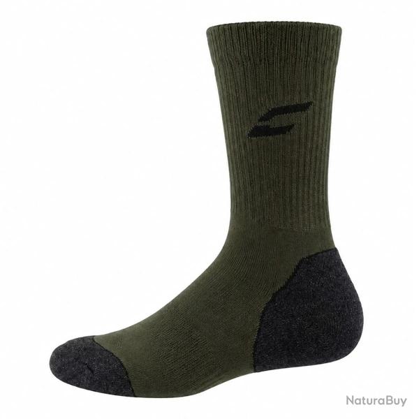 Chaussettes bambou kaki respirantes 40% fibres naturelles mixte 43 / 46