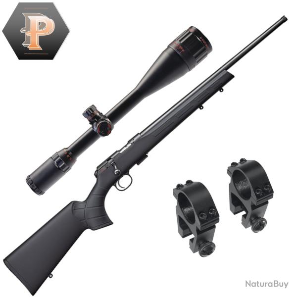 Vente Flash ! Carabine CZ 457 Synthtique Cal.22LR canon de 20" filet 1/2x20 + Lunette 6-24x50 vf25