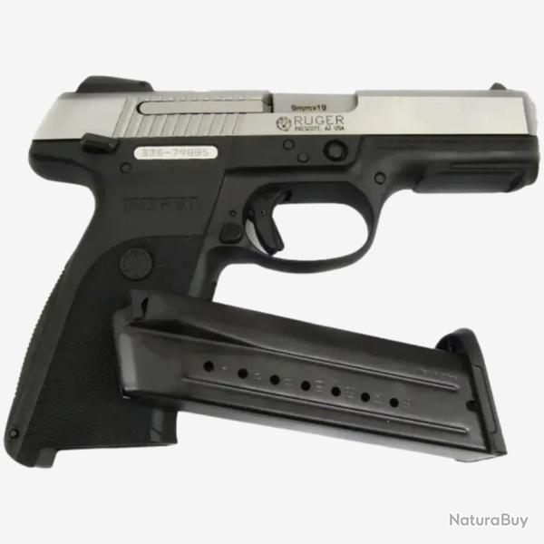 Pistolet ruger kbsr9 9x19 cps noir stainless