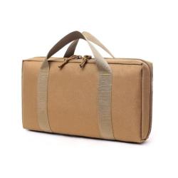 Sac de Tir Tactique 600D Pistolet &Eacute;tui Souple KAKI Transport Chasse Tir Sportif Rangement Compact