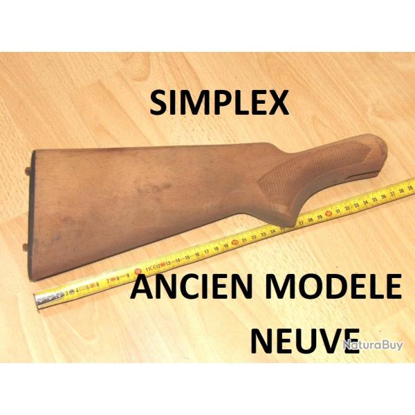 crosse neuve SIMPLEX ancien mod�le + plaque de couche MANUFRANCE � vernir - VENDU PAR JEPERCUTE