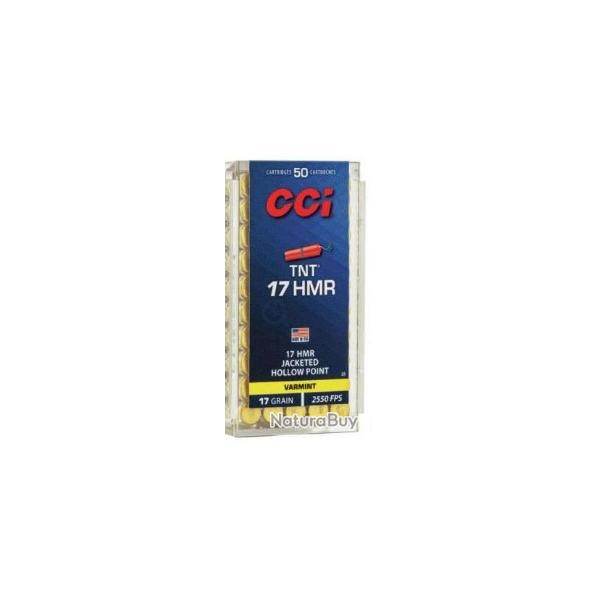 Munitions CCI cal.17hmr TNT 17gr par 50