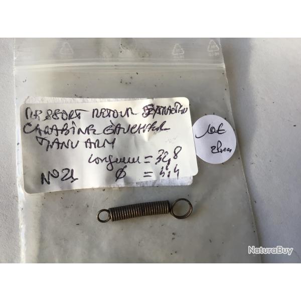 VENDU PAR LE-CUIRASSIER N�21 RESSORT RETOUR EXTRACTEUR CARABINES GAUCHER MANU ARM TOUS CALIBRES