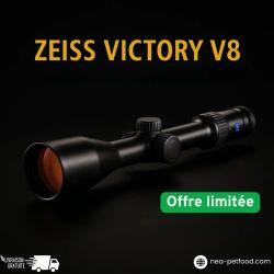 ZEISS VICTORY V8 2.8-20x56 - R&Eacute;TICULE LUMINEUX 60 - FIXATION RAIL