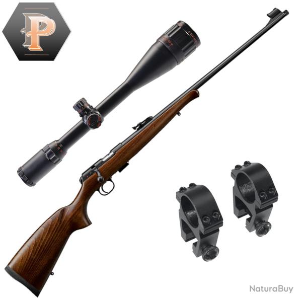 Vente Flash ! Carabine CZ 457 Training Rifle XII Cal.22LR 24" Filet 1/2X20 + lunette 6-24x50 vf25