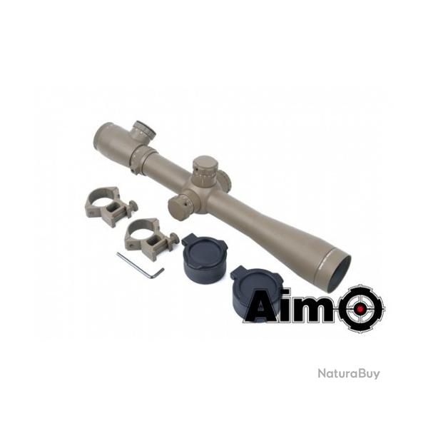 Lunette de vis�e 3.5-10x40E-SF avec montage, noir - Aim-O AO5305-DE