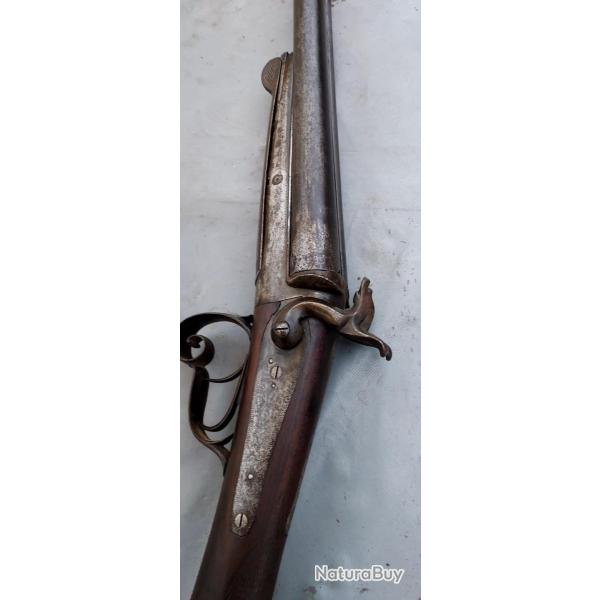 Fusil juxtapos� � broche