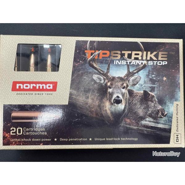 Cartouches NORMA calibre 7mm REM MAG TIPSTRIKE 10,3g/160gr x20