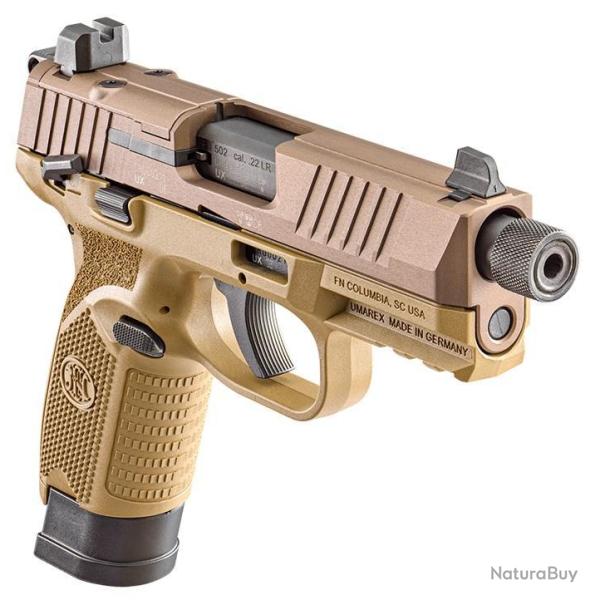Vente Flash Pistolet FN HERSTAL 502 Tactical FDE cal.22Lr