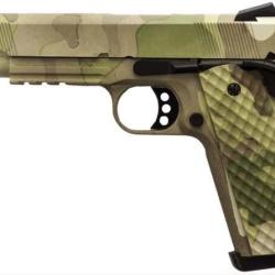 Réplique GBB 1911 MEU Rail Raven full metal gaz Camo 1,0J
