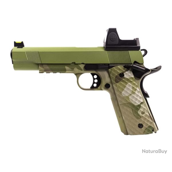 R�plique GBB 1911 MEU Raven gaz Camo / green 1,0J + point rouge BDS