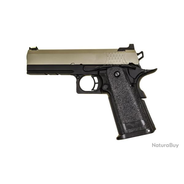 R�plique GBB Raven gaz Hi-Capa 4.3 Noir / Tan 0,9J