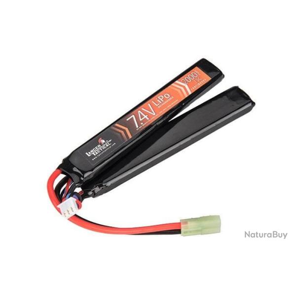 Batterie Lithium 7.4 V 2 000 MAH Lipo 15C Double Sticks