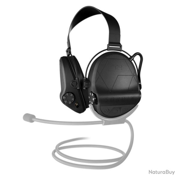 CASQUE ANTI-BRUIT SORDIN SUPREME T2 NOIR SERRE-NUQUE TISSU