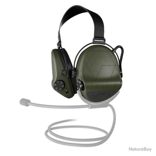 CASQUE ANTI-BRUIT SORDIN SUPREME T2 OLIVE SERRE-NUQUE TISSU