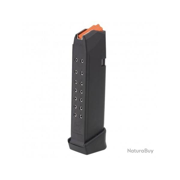 Chargeur Glock OEM 19 gen5 15+2 coups cal 9x19 (�l�vateur orange)