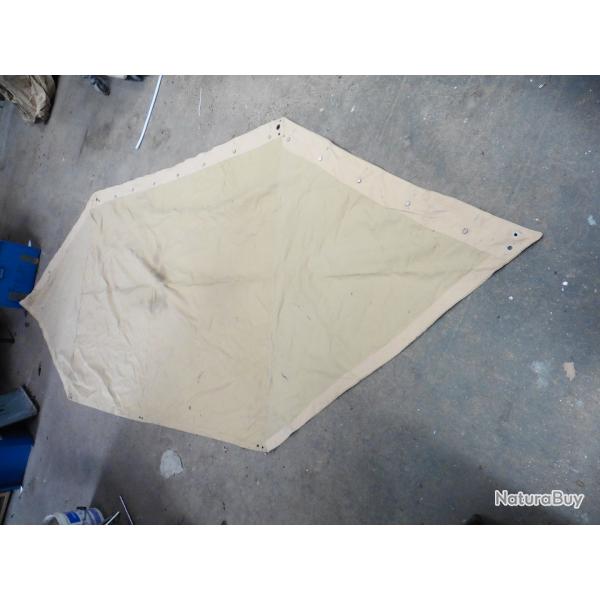 Lot de 2 demi toile de tente individuelle - modle 1956 de l'arme Franaise