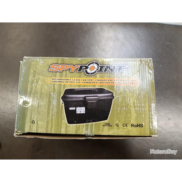 Ensemble de pile 12V chargeur et boitier pour Spypoint