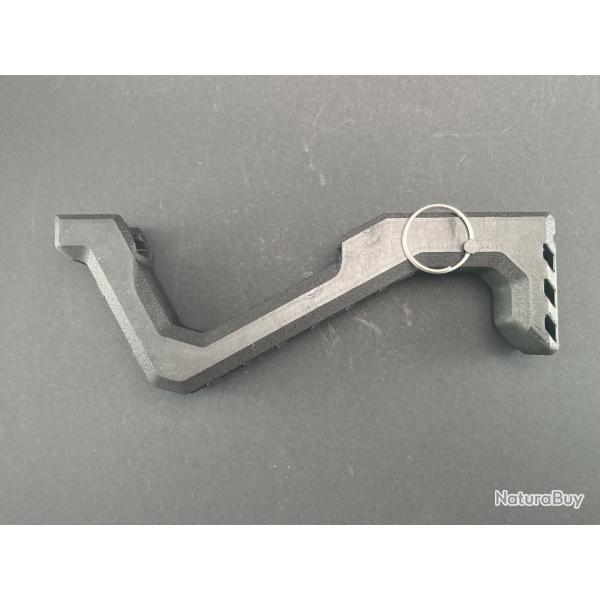 Garde main angulaire style "Cyberpunk" PLA-CF (fibre de carbone)