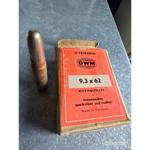 Munitions de collection  calibre 9.3 x 62