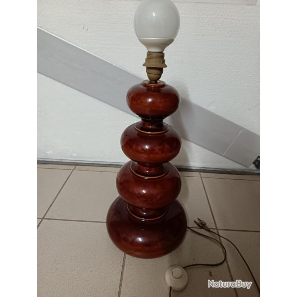 Pied de lampe vintage ceramique