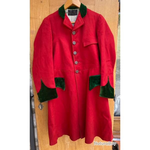 Redingote de V�nerie, chasse � cours . Fin XIXe /d�but  XX�me . Vers 1900.