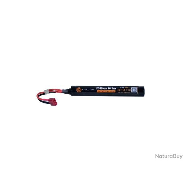 Batterie Li-Ion 7,4v Stick 2500 mAh (Evolution Airsoft)