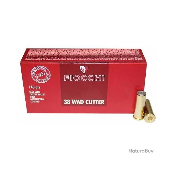 MUNITIONS FIOCCHI 38SP WC 148GR X50