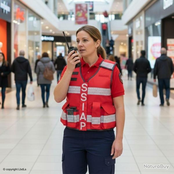 Gilet MULTIPOCKETS ZEBRA Ready 24 EN17353 ROUGE