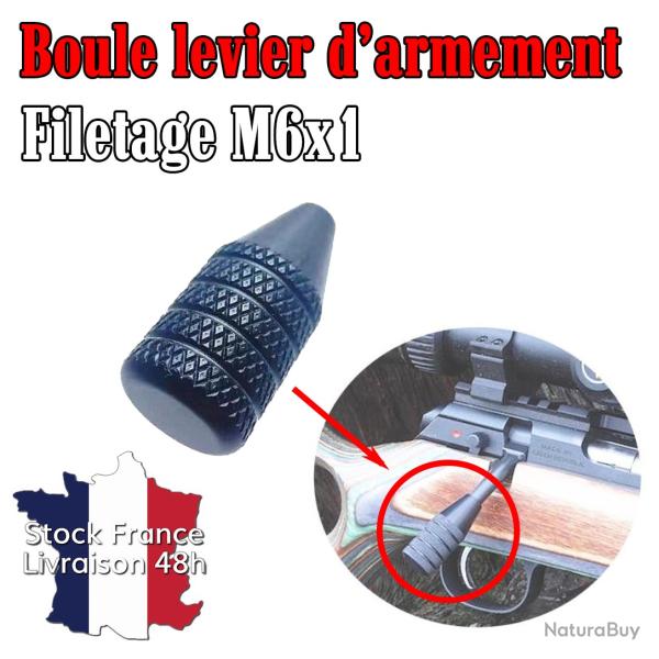 Boule levier d'armement pour filetage M6x1 - Stock France