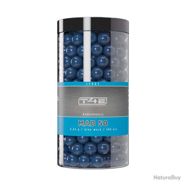 Munition Umarex T4E Billes PEINTURE BLEUE CAL.50 X500