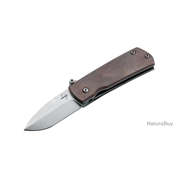 Boker Couteau Shamsher Copper - Lame 50mm - Manche Cuivre