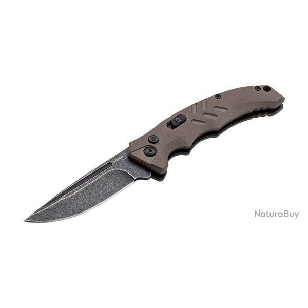 Boker Couteau Intention II Coyote - Lame 78mm - Manche G10 - Clip