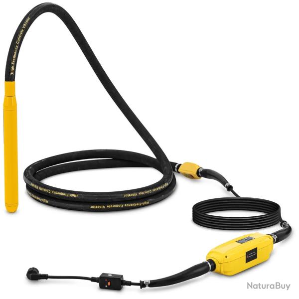 Vibreur � b�ton avec convertisseur 1500 watts 490 x 50 mm 230 volts acier inoxydable caoutchouc cui