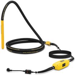 Vibreur &agrave; b&eacute;ton avec convertisseur 2000 watts 430 x 40 mm 230 volts acier inoxydable caoutchouc cui
