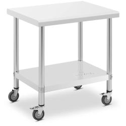Table de travail cuisine professionnel premium 60 x 80 cm 135 kg acier inoxydable 14_0010022