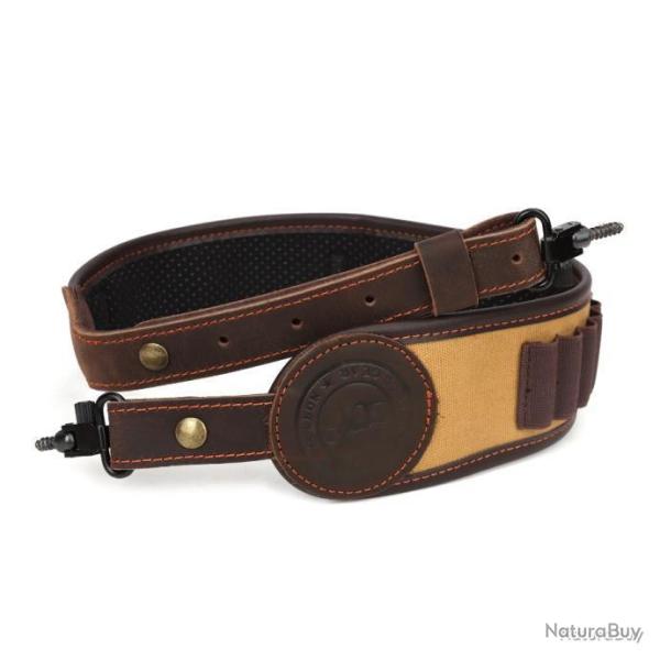 Sangle en cuir et toile pour fusil avec cartouchi�re - livr� avec grenadi�res - LIVRAISON GRATUITE