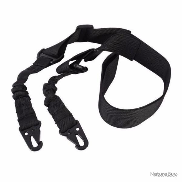 Sangle en nylon 2 points - noir - LIVRAISON GRATUITE
