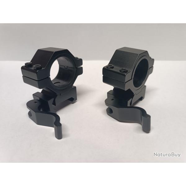Anneaux de montage QD X 2 (25,4 mm)