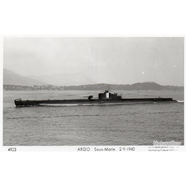 CPA - MARINE DE GUERRE  - SOUS - MARIN " ARGO "  29-1940 N�1471
